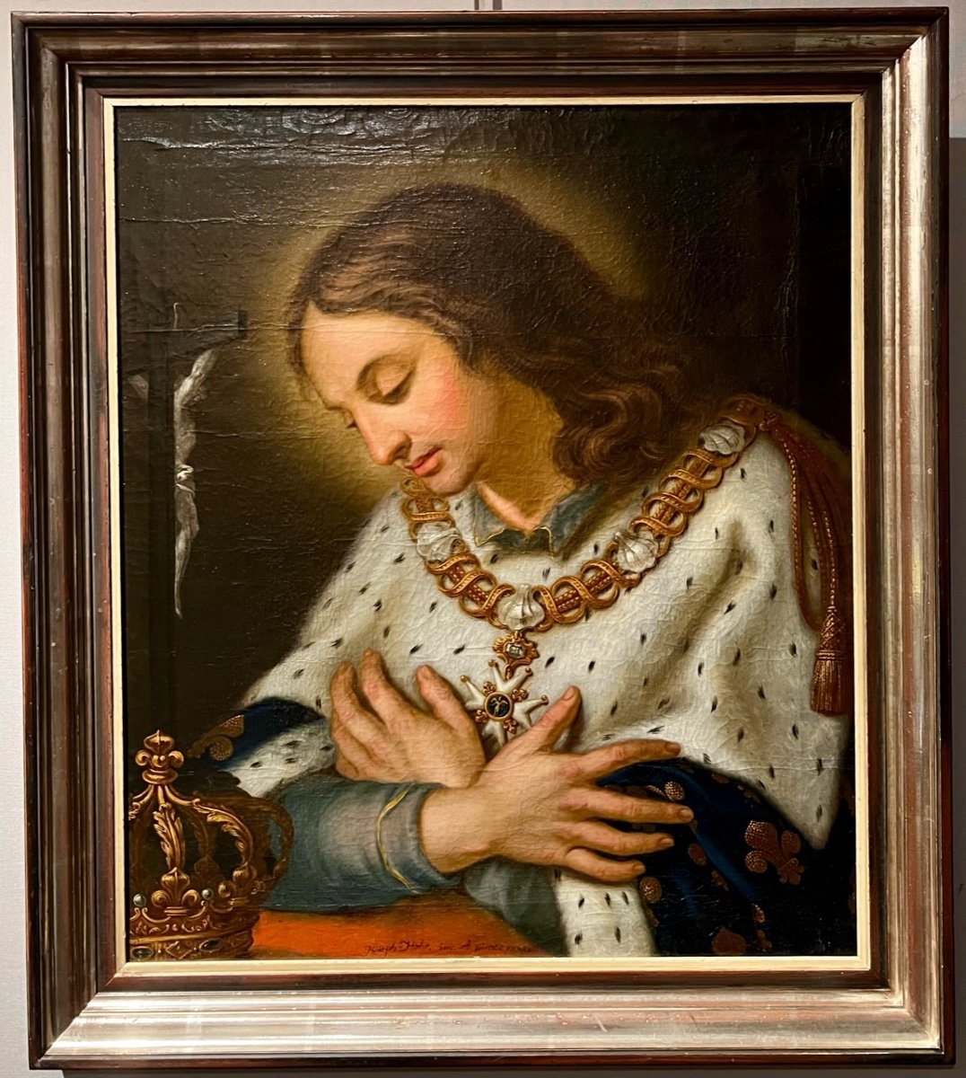 Saint Louis By Joseph -françois Hohr Colmar XVIII Th