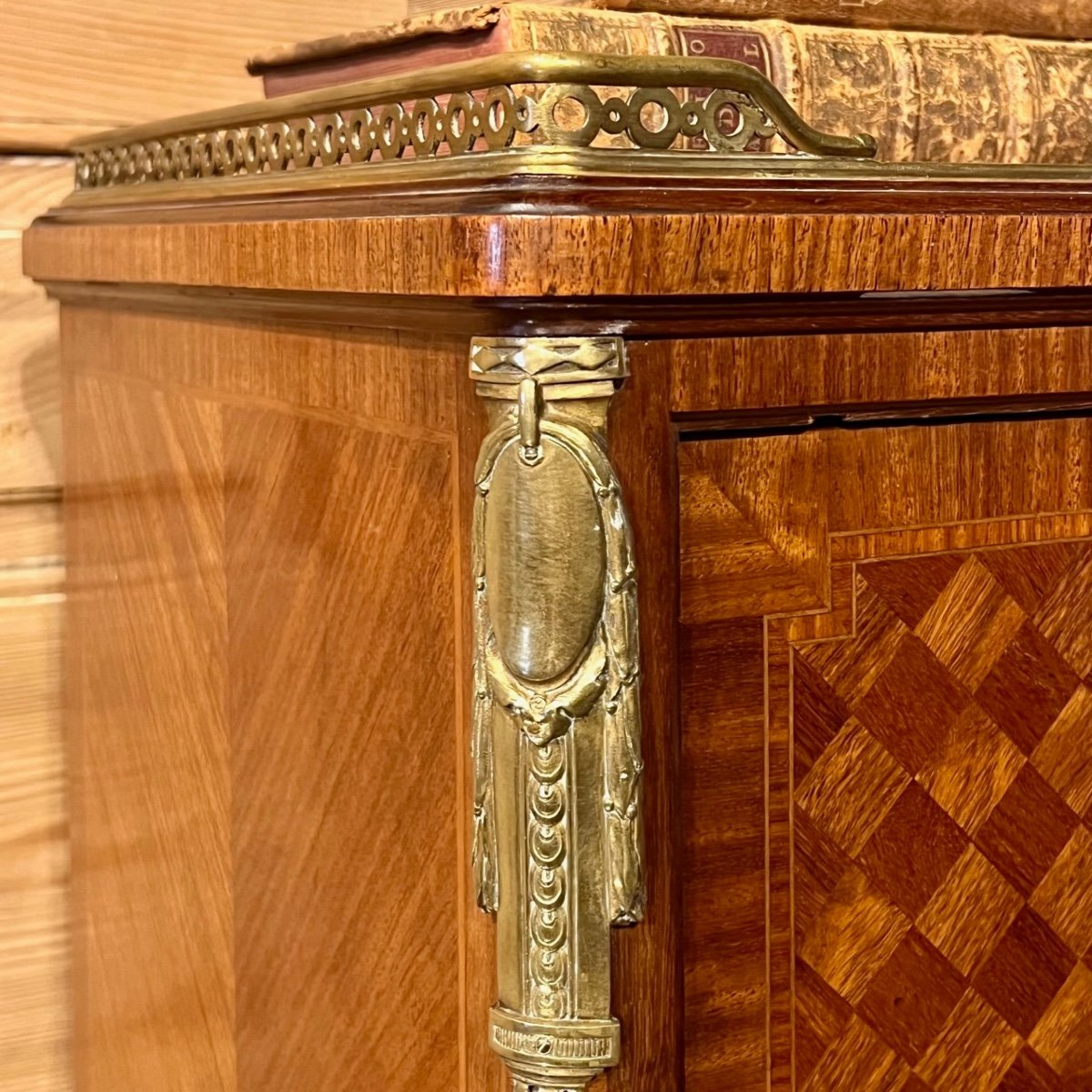Marquetry Music Score Cabinet-photo-2