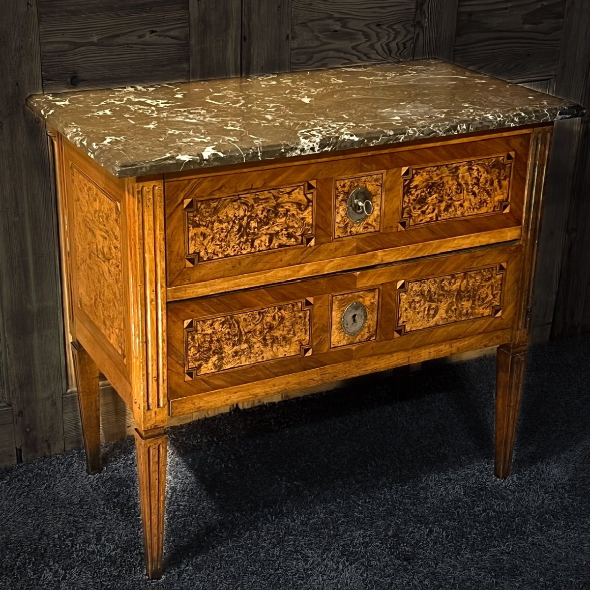 Commode Sauteuse Alsacienne Louis XVI -photo-2