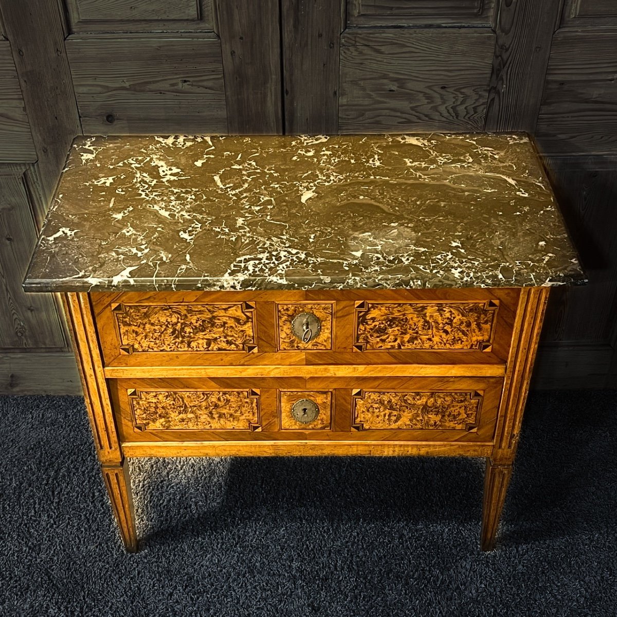 Commode Sauteuse Alsacienne Louis XVI -photo-4