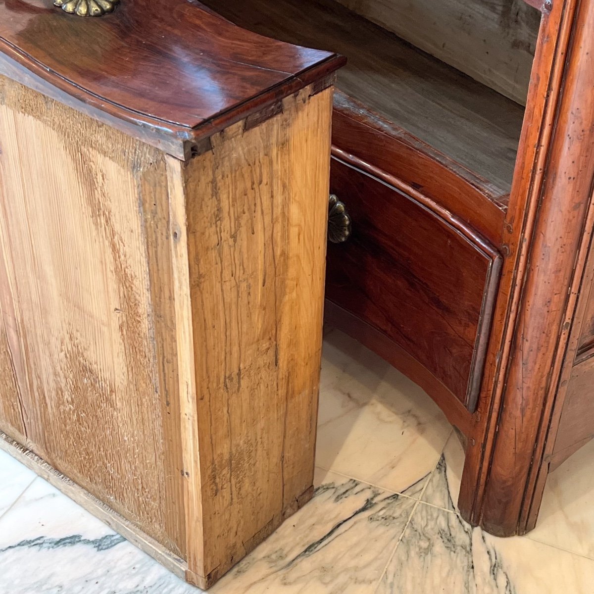 18th Century Fruit Wood Commode -photo-2