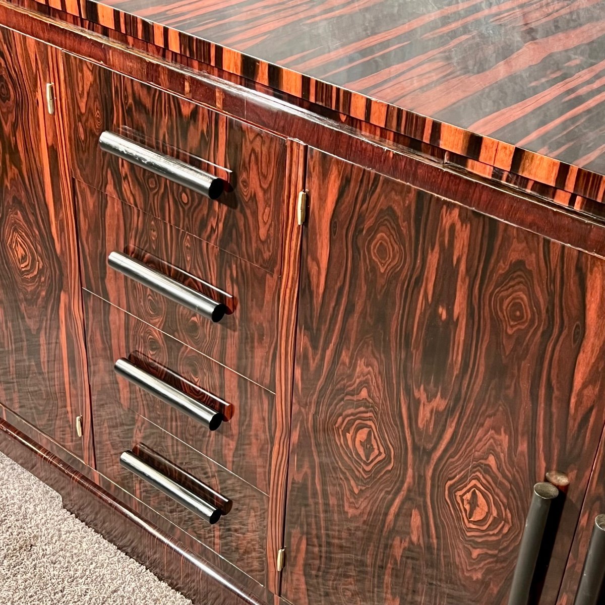 Art Deco Buffet With Ebony Marquetry -photo-3