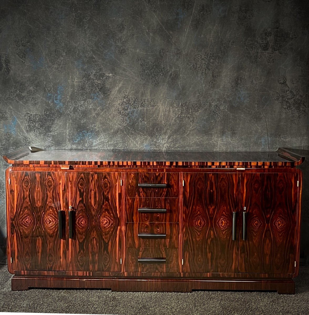 Art Deco Buffet With Ebony Marquetry -photo-4