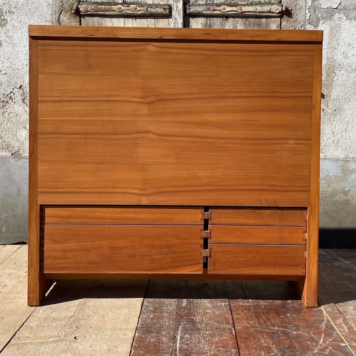 Design Pierre Chapo Buffet Orme R.18.a Vers 1970. -photo-7