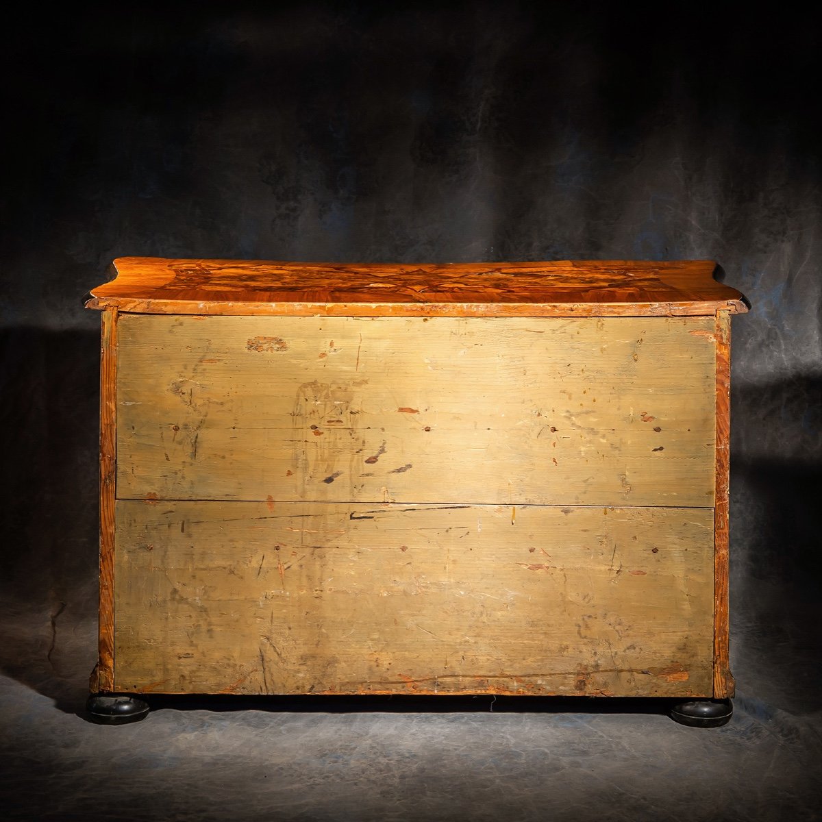 18th Century Walnut Marquetry Chest Of Drawers -photo-3