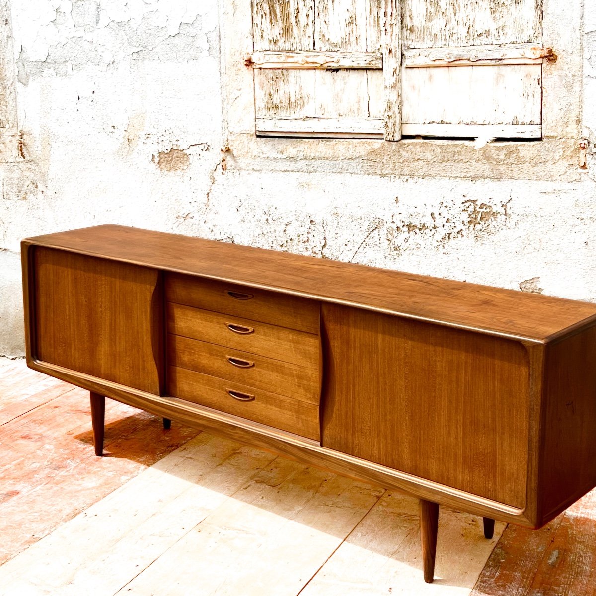 Buffet Scandinave  1960 Teck -photo-2