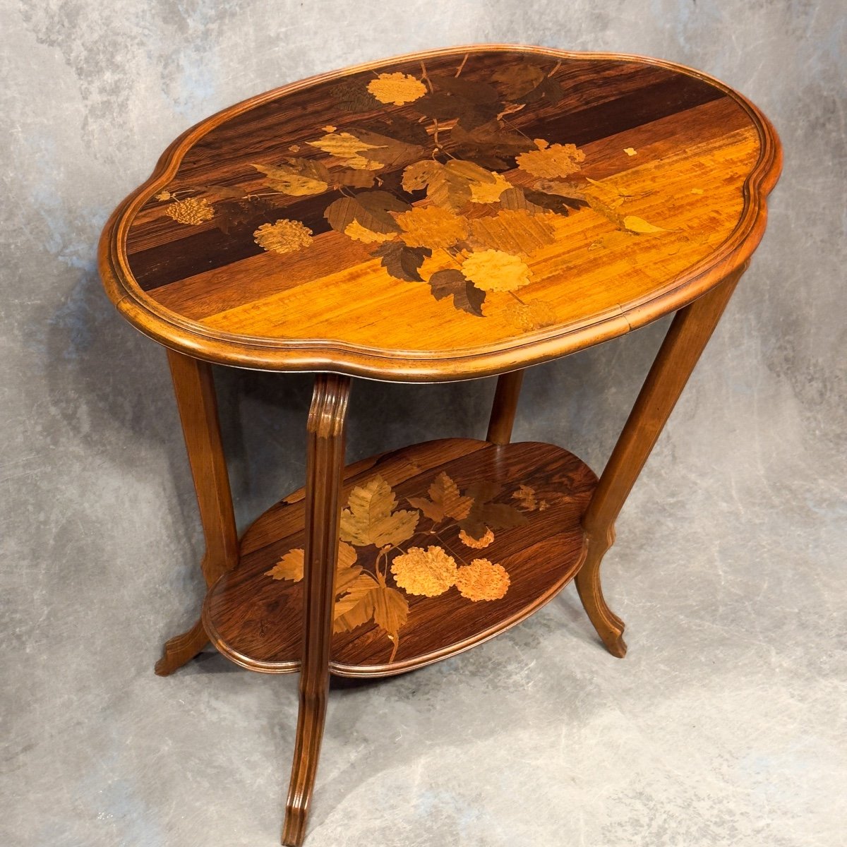 Emile Gallé Marquetry Tea Table -photo-2