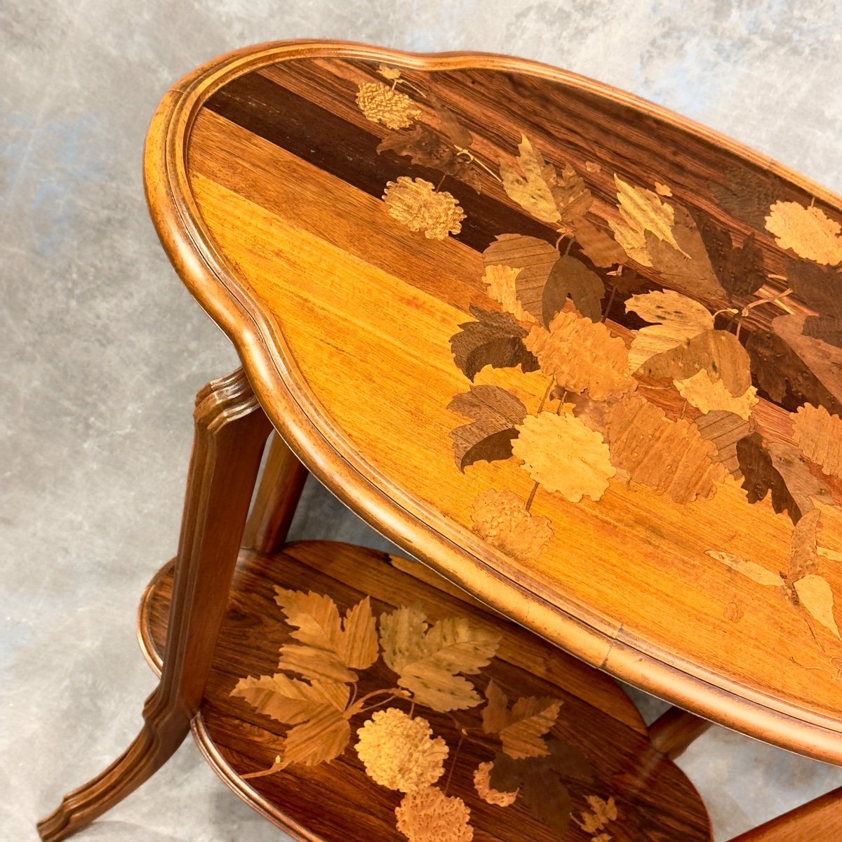 Emile Gallé Marquetry Tea Table -photo-3