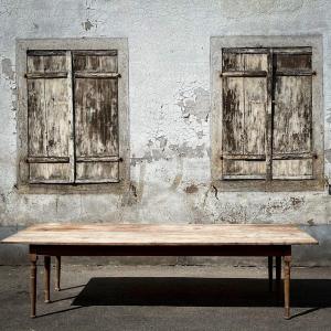 Large Restaurant Table Beautiful Patina In Juice