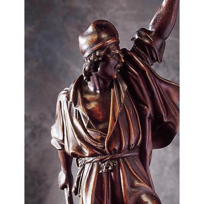 Statue Of A Fighter - Garibaldi - Walnut XIX