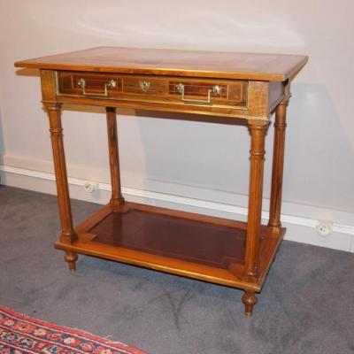 Console Table Louis XVI Inlaid Walnut Sideboard