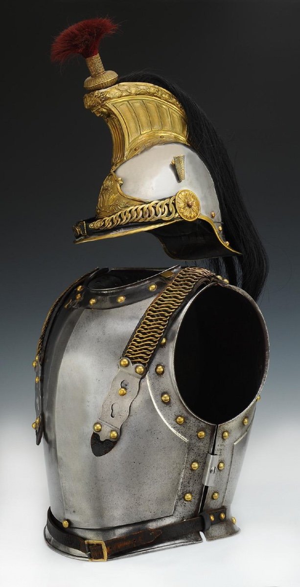 Helmet And Cuirassier Set Of Cuirassiers Of The Imperial Guard, Second Empire-photo-4