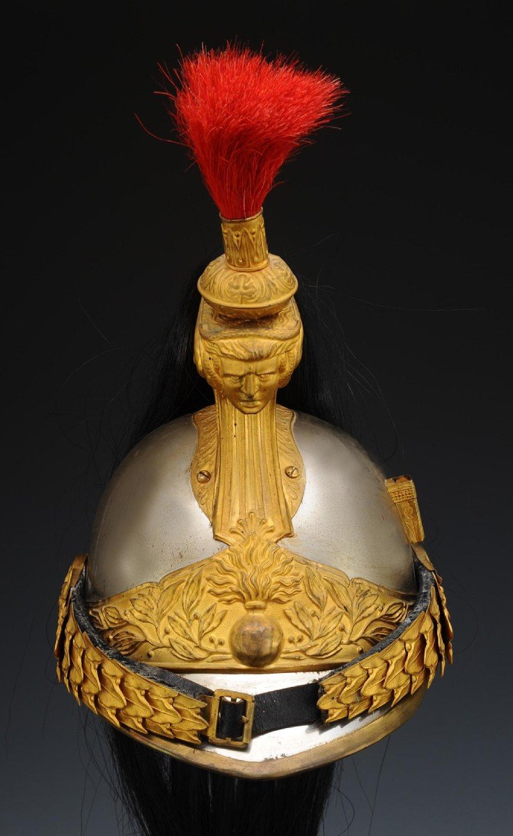 Casque d'Officier De Cuirassiers, Modèle 1872 Modifié 1874, Troisième République. -photo-3