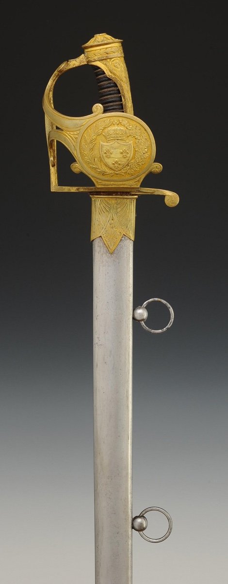 Sabre Of The Gendarmes Of The King's Military Household, Model 1814, Restoration.-photo-2