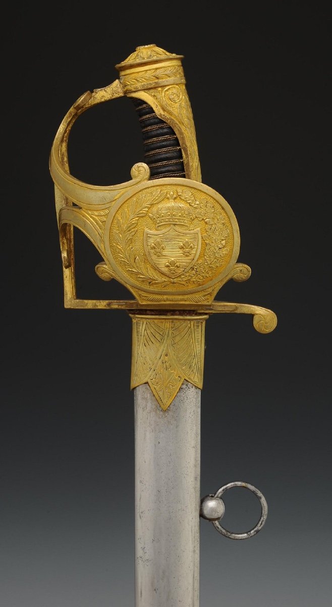 Sabre Of The Gendarmes Of The King's Military Household, Model 1814, Restoration.-photo-3