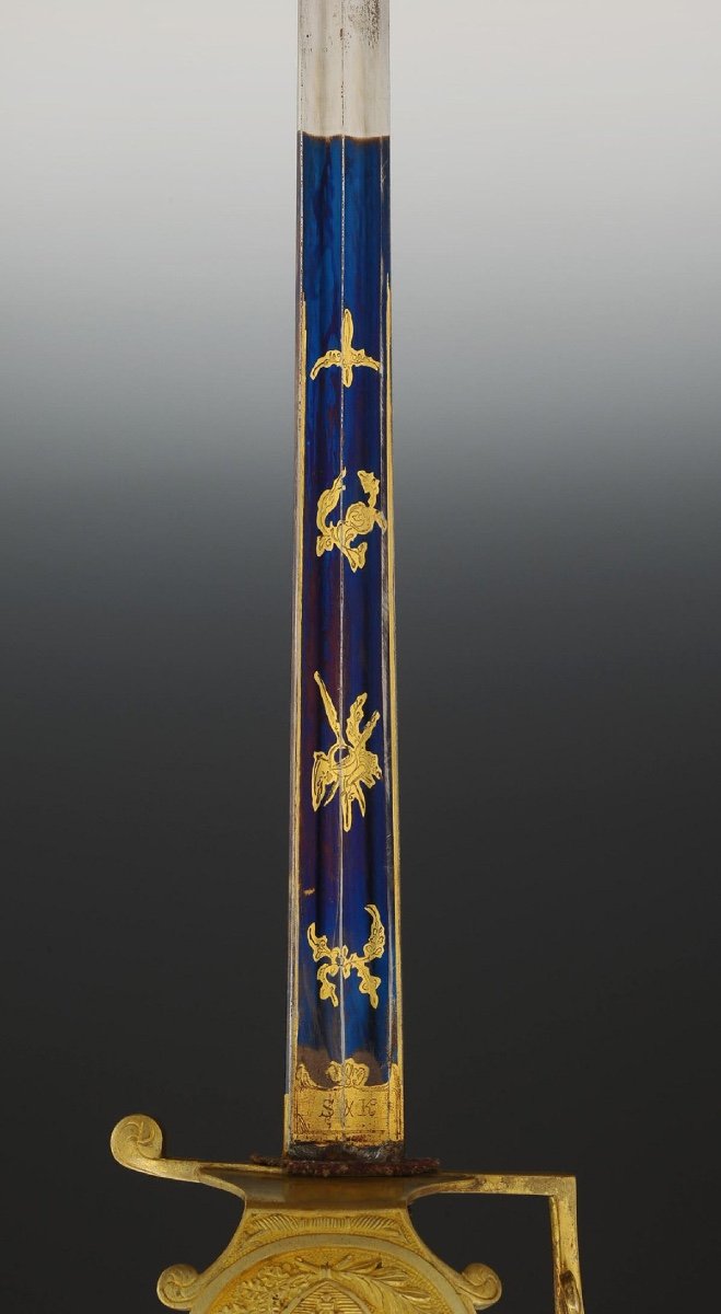 Sabre Of The Gendarmes Of The King's Military Household, Model 1814, Restoration.-photo-3