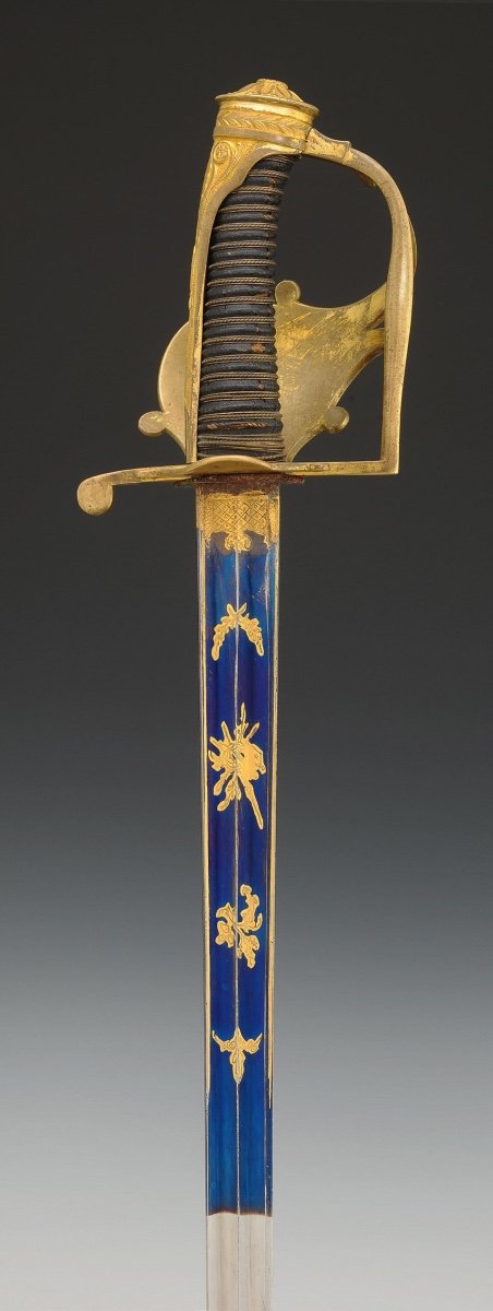 Sabre Of The Gendarmes Of The King's Military Household, Model 1814, Restoration.-photo-4