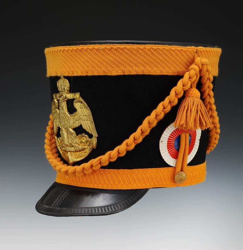 Reproduction d'Un Shako Du Corps Des Matelots De La Garde Impériale 1809, XXIème Siècle-photo-4