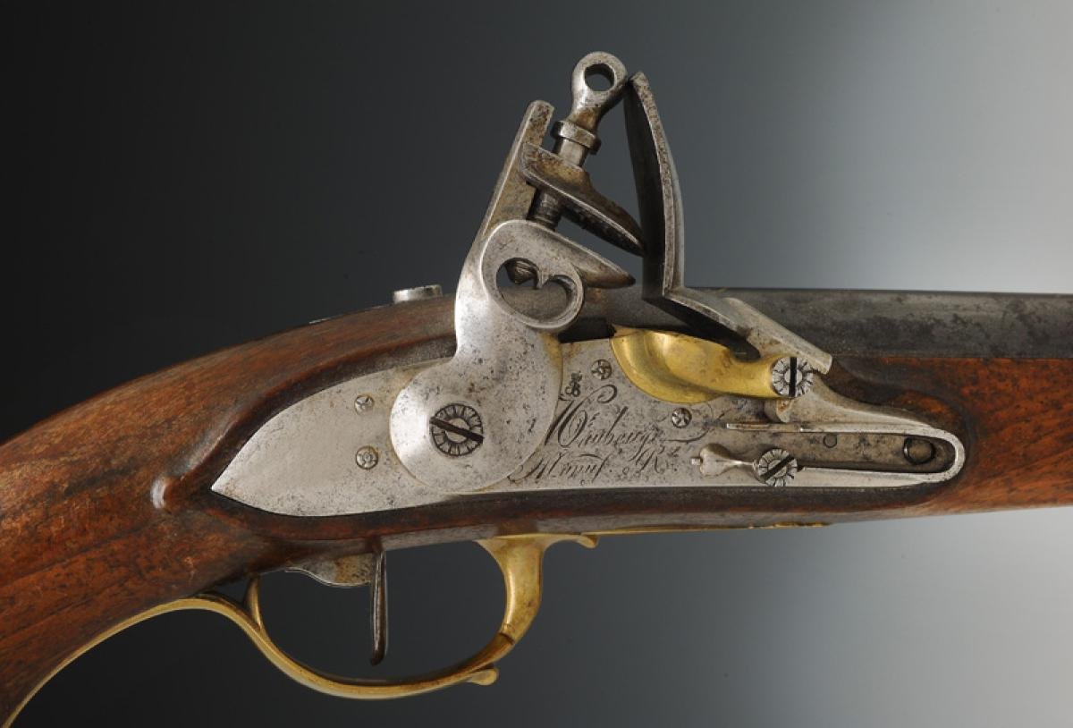 Pistol Of The Bodyguards Of The Military Household Of The King, First Model, Restoration.-photo-2