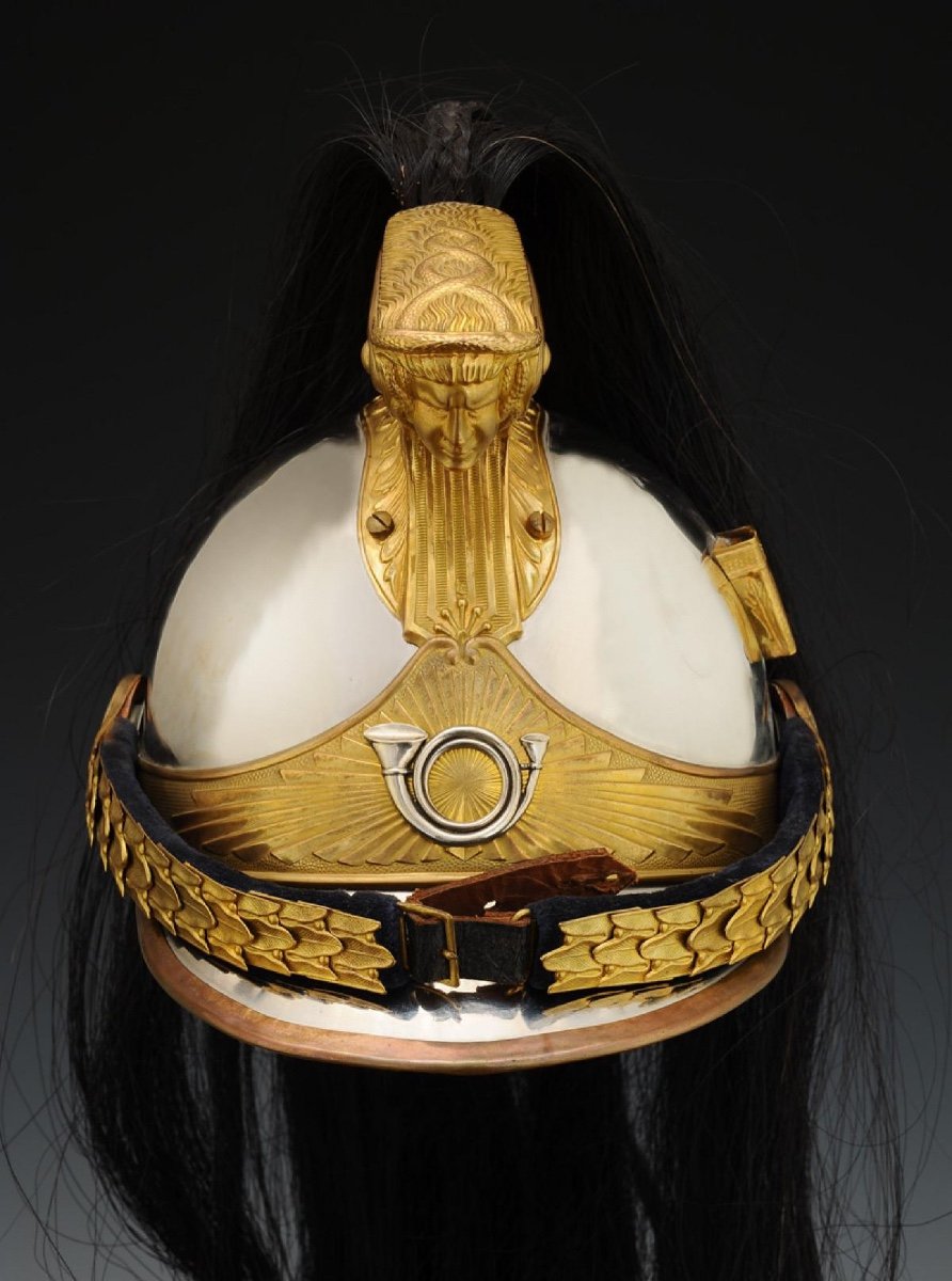 Horse Hunter Officer's Helmet, Model 1910 Described In 1913, Third Republic-photo-2