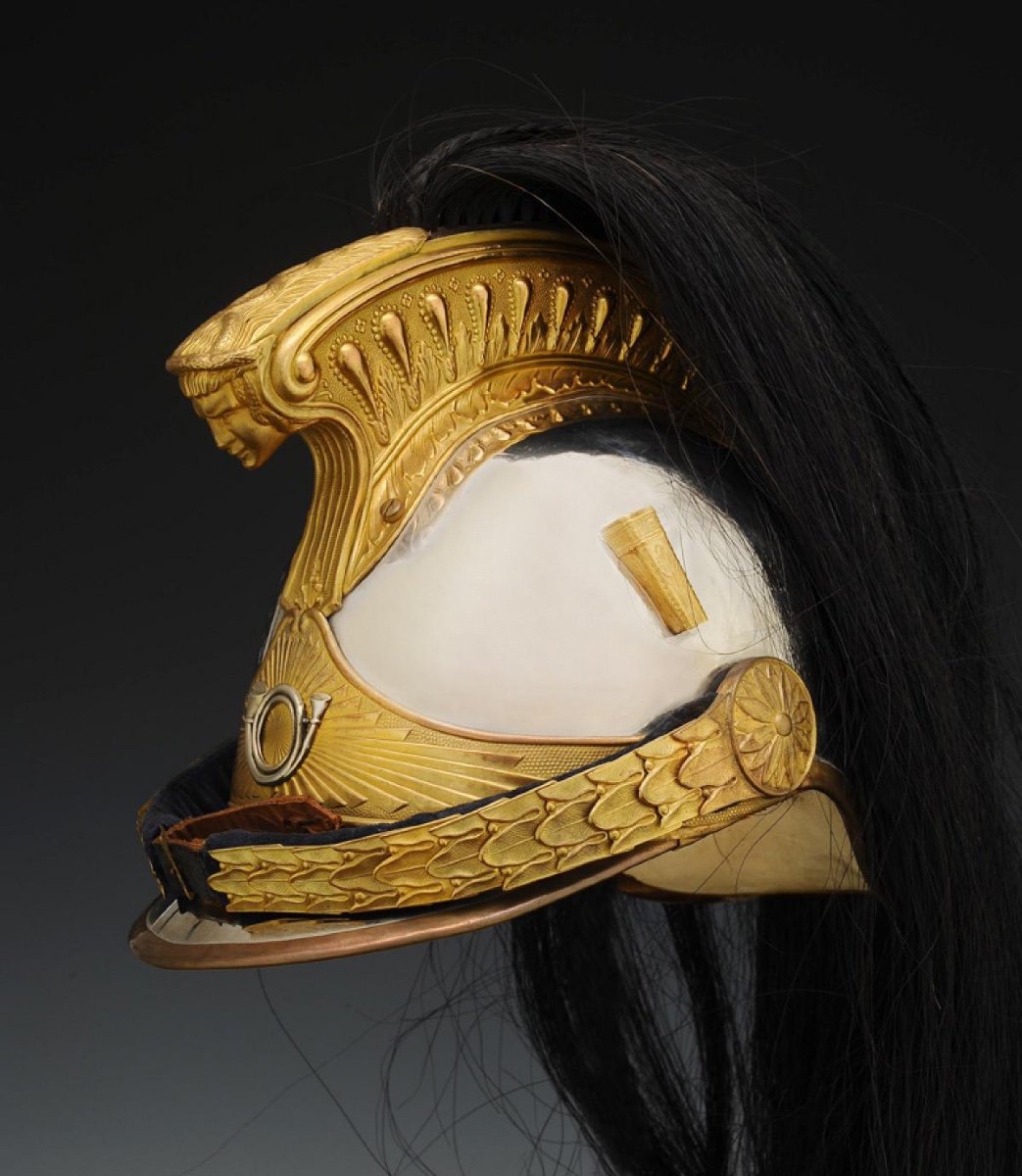 Horse Hunter Officer's Helmet, Model 1910 Described In 1913, Third Republic