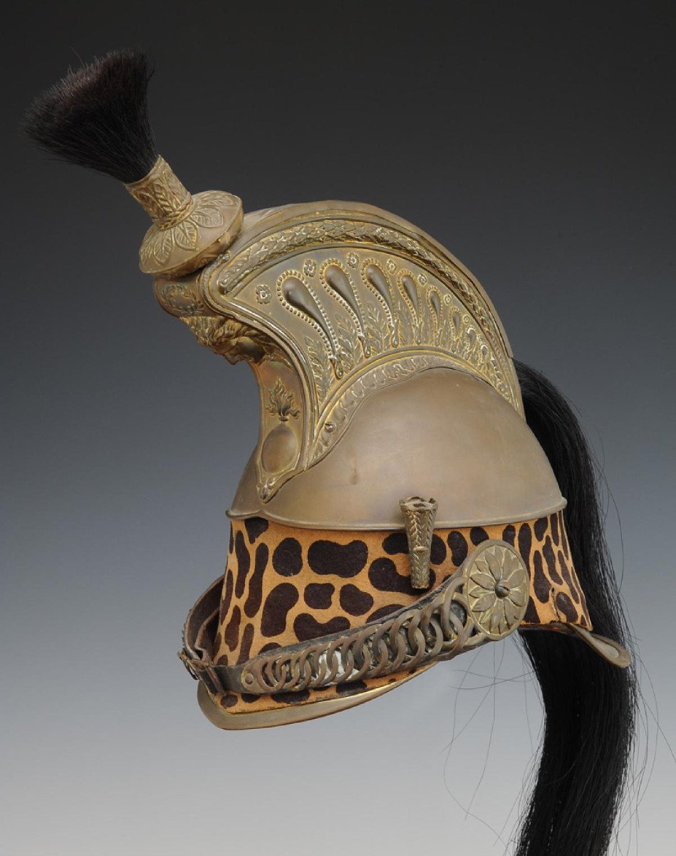 Casque Du 7ème Régiment De Dragons, Modèle Du 20 Novembre 1858, Second Empire.