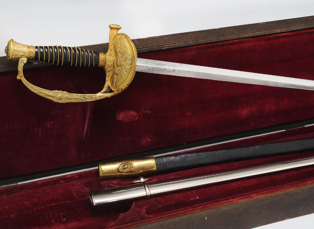 Officer Aide De Camp's Sword Presented In A Case, Second Empire - Third Republic. -photo-2