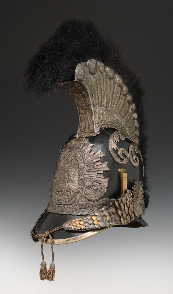 Helmet Of The Bodyguard Of The Military Household Of The King, First Model, 1814, Restoration. -photo-2