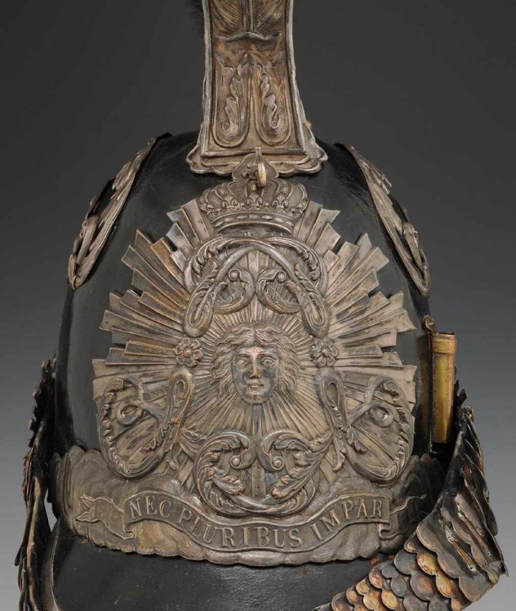 Helmet Of The Bodyguard Of The Military Household Of The King, First Model, 1814, Restoration. -photo-1