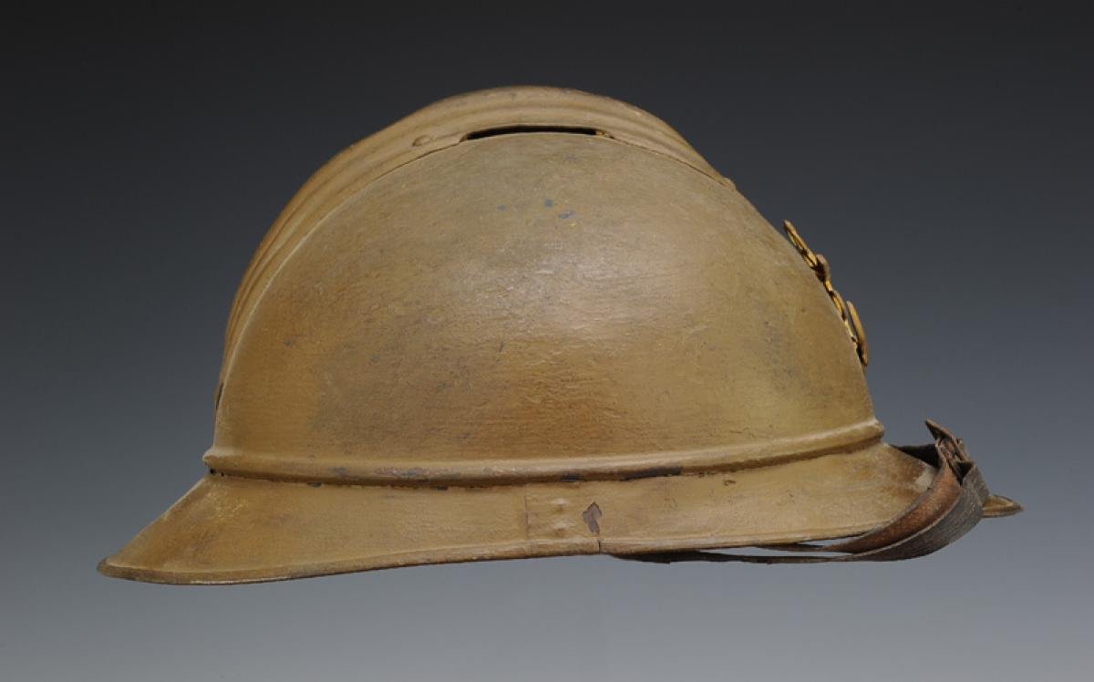 Casque Adrian Des Troupes Coloniales Et De La Marine Modèle 1915 Modifié Vers 1929-photo-4