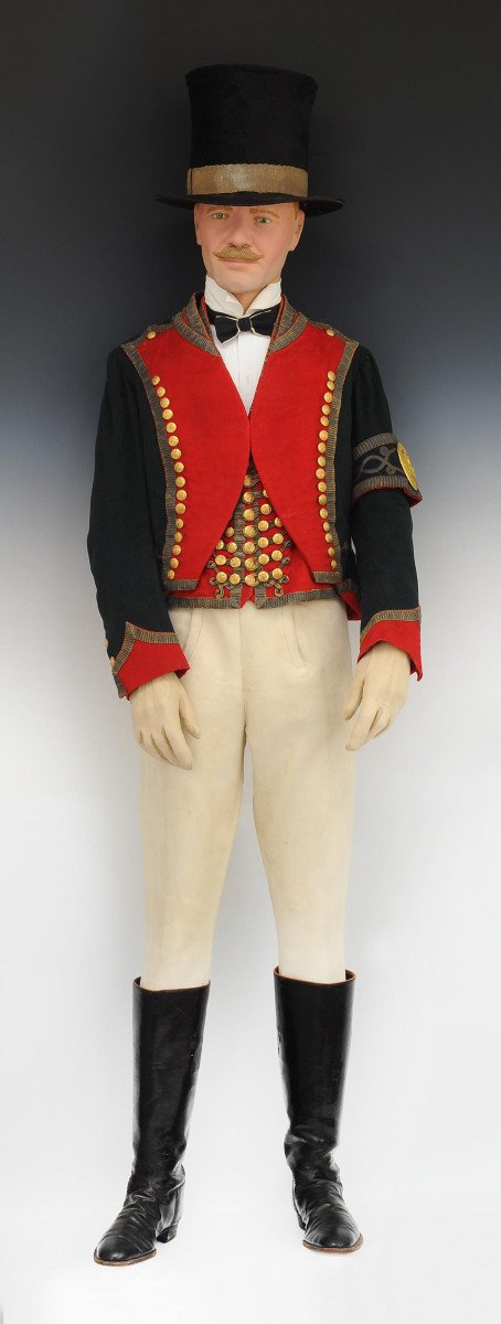 Mannequin De l'équipage De La Maison De l'Empereur En Tenue De Poste, Service Des écuries, 1854