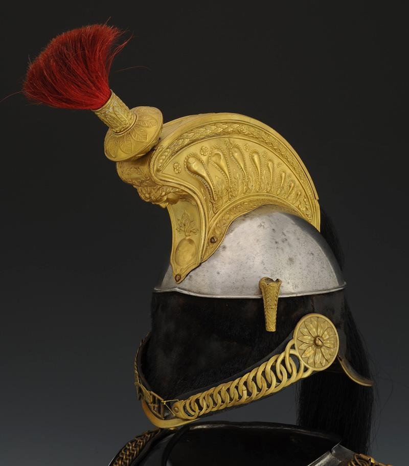 Casque Et Cuirasse De Cuirassiers, Modèle 1858, Second Empire.-photo-1