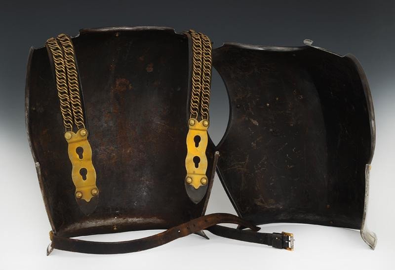 Casque Et Cuirasse De Cuirassiers, Modèle 1858, Second Empire.-photo-7