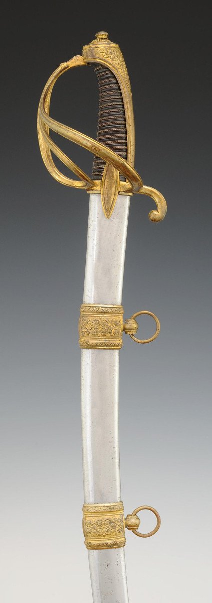 Sabre De Chevau-légers De La Maison Militaire Du Roi, Modèle 1814, Restauration.