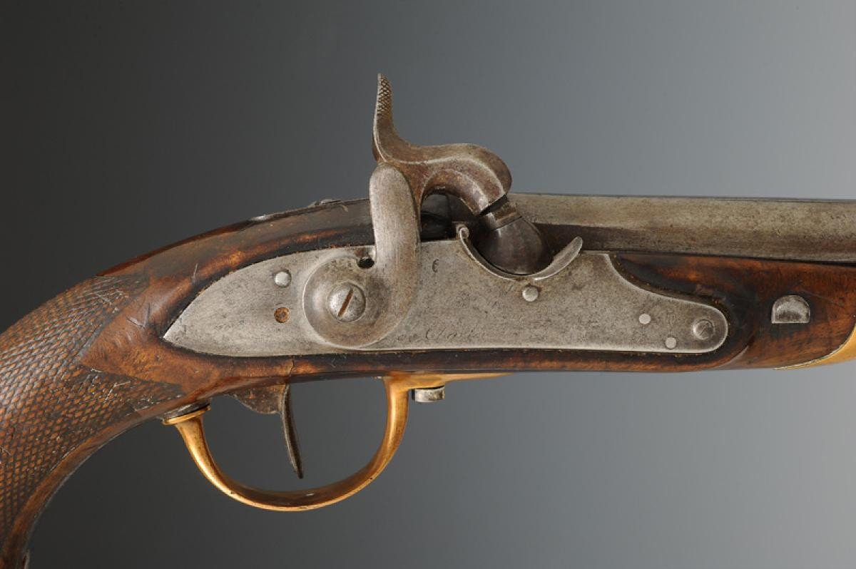 Officer's Pistol, Model 1816 Converted To Percussion, Restoration - July Monarchy. -photo-2