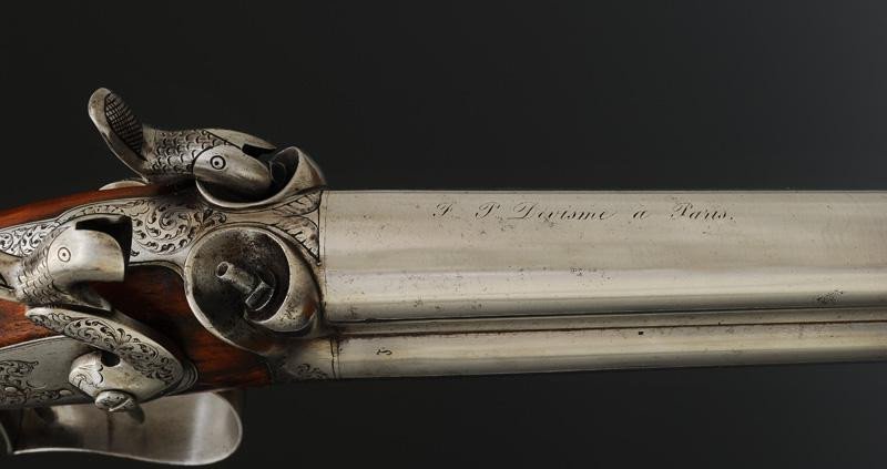 Pistolet d'Officier d'état-major, Modèle 1855, Fabrication Civile, Second Empire. 27268-photo-3