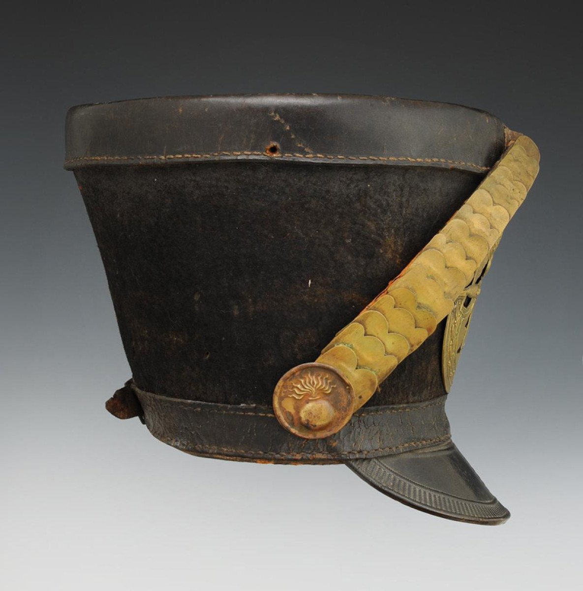 Shako Of Grenadiers Of The 114th Infantry Regiment Of The Line, Model 1812, First Empire. 5652-photo-2