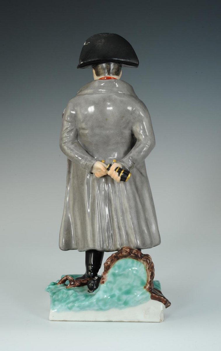 Napoleon In Gray Overcoat, Unsigned Porcelain, XXth Century.-photo-2