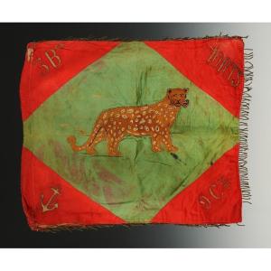 Pennant Of The 3rd Battalion Of The 10th Regiment Of Senegalese Tirilleurs, Third Republic.