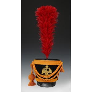 Reproduction d'Un Shako Du Corps Des Matelots De La Garde Impériale 1809, XXIème Siècle