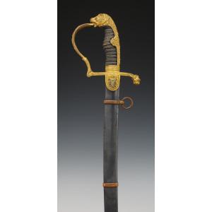 Senior Officer's Sabre Donated By Baron Schleinitz, Second Reich.