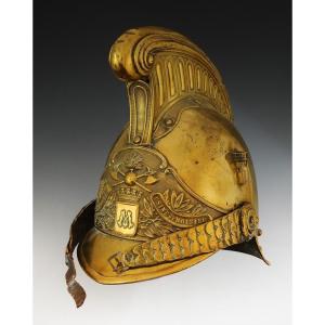 Helmet Of The Noisiel Factory Firefighters (first Menier Chocolate Factory)