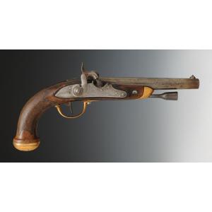 Officer's Pistol, Model 1816 Converted To Percussion, Restoration - July Monarchy. 