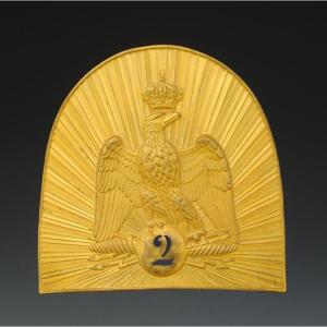 Officer's Beard Cap Plate Of The 2nd Grenadier Regiment Of The Imperial Guard 1854