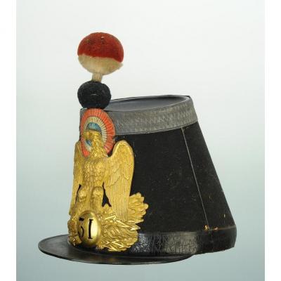 Shako d'Officier De l'État-major Du 31ème Bataillon De La Garde Nationale, Modèle 1852