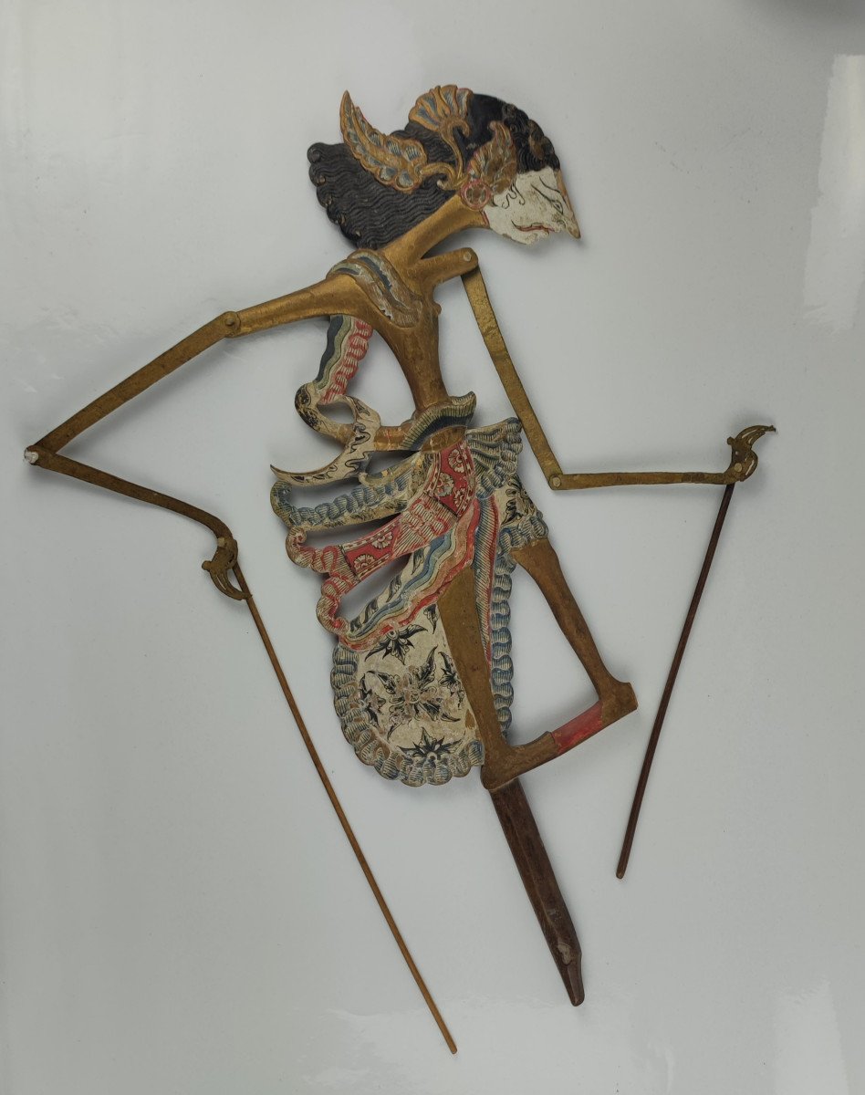 Indonésie, Java, Poupée d'Ombre Wayang Klitik, Début 20ème -photo-2