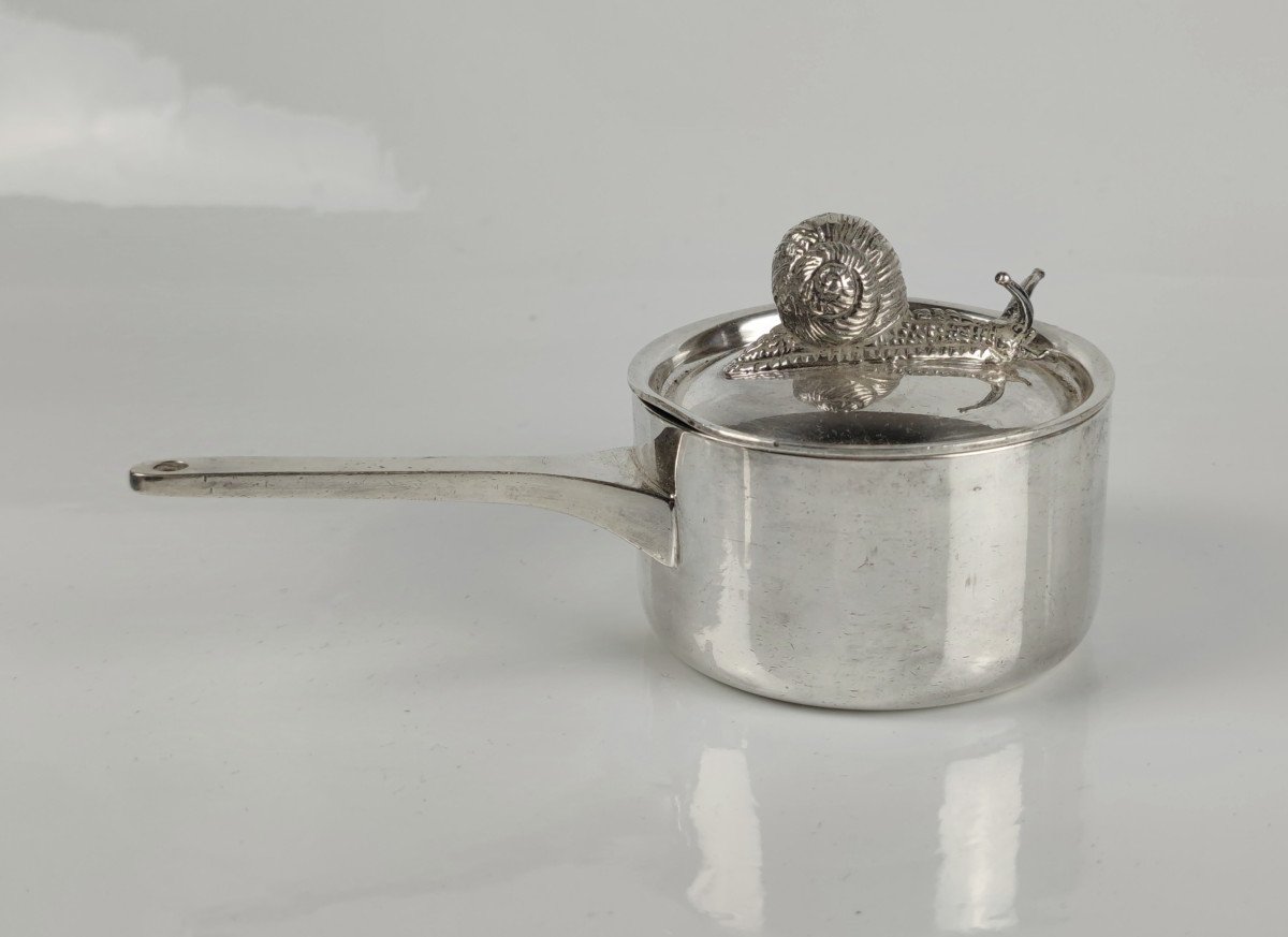 5 Silver Metal Snail Casseroles -photo-3