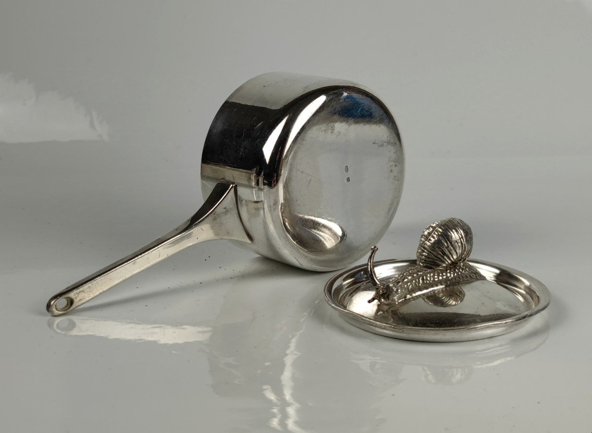 5 Silver Metal Snail Casseroles -photo-3