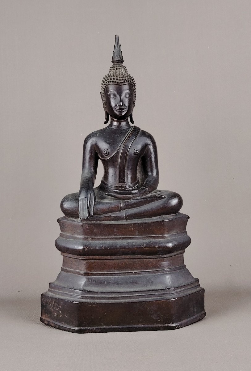 Bouddha En Bronze, Laos 18ème Siècle 