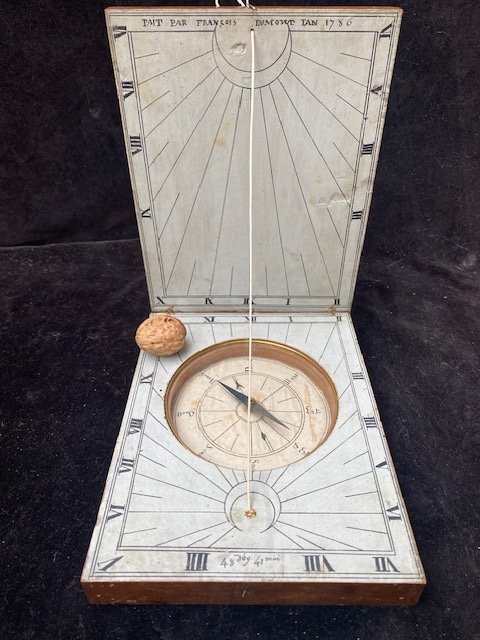 Huge Diptic Sundial By François Eumont Dated 1786